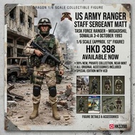 Dragon 1/6 Scale - US Army Ranger Staff Sergeant MATT Figure - Task Force Ranger - Mogadishu, Somali