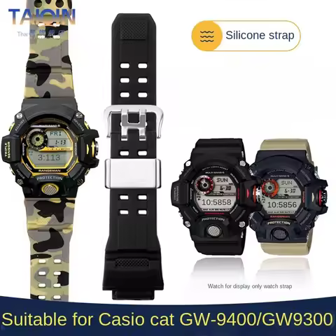 For Casio Watch strap G-SHOCK Cat series GW-9400 GW9300 Men sport Resin silicone watchband Camouflag