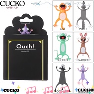 CUCKO Bookmarks  Stationery Funny PVC Book Markers