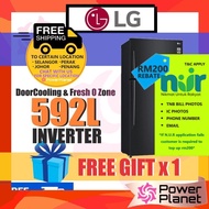 [FREE SHIPPING & GIFT] LG 592L Fridge Top Freezer GR-H802HQHM Inverter ( 4 stars ) GRH802HQHM (Matte