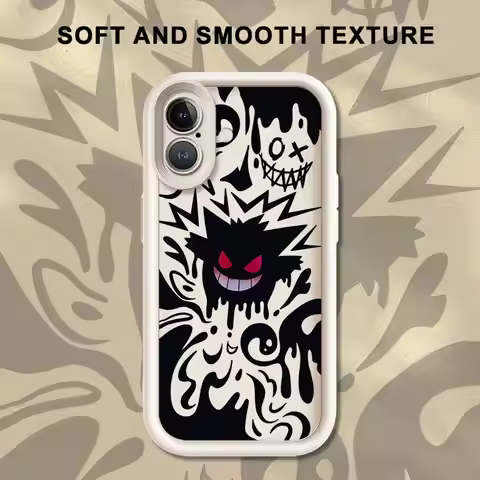 Pokemon Cool Gengar Case for iPhone 17 Pro Max 13 12 Pro 15 Plus 16 17e 14 11 Air Phone Cover