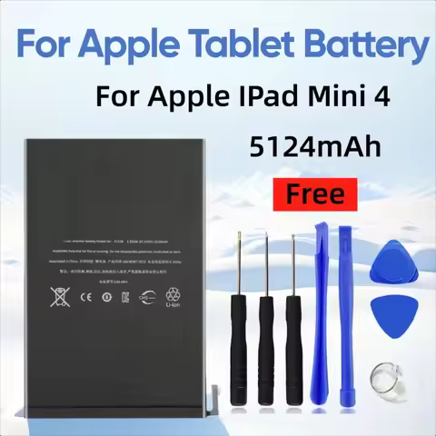 5124mAh for Apple IPad Mini 4 A1538 A1546 A1550 A1538 A1546 Tablet Battery