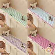 Candy Color Checkerboard Leather Mat TV Cabinet Shoe Cabinet Entrance Waterproof and Oil-proof Tablecloth TV Cabinet Table Mat Protective Pad
