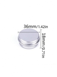 1/4/8pcs 10g Threaded Small Aluminum Boxes Mini Medicine Pill Case Portable Divider Boxes