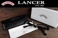 (I LOVE樂多)UNCROWD EYEWEAR LANCER 日本手工眼鏡 (黑色鏡框/平光鏡片)UC-102