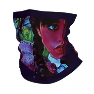 Wednesday Addams Thing TV Series Wednesday Bandana Neck Cover Printed Mask Scarf Cycling Scarf Hikin