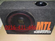 MTL 雙音圈 被動式 12吋重低音喇叭含原廠音箱+擴大機 先迪利公司貨