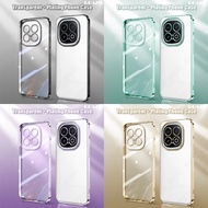 IQOO 13 Clear Luxury Plating Square Chrome Clear Casing