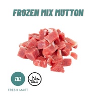 Australian Frozen Mix Mutton cube / Mix Kambing Dadu / Mutton / Kambing- (1kg + -)