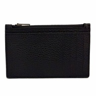 [全新] COACH 素面牛皮男款信用卡名片卡夾零錢包(黑)
