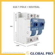 TBC 1 POLE 32A 63A 63A + NEUTRAL Isolator Switch Fuse Main Switch Circuit Breaker 1 Pole With Switch