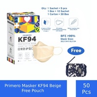 masker kf94 - masker kf94 Primero Masker KF94 4Ply Beige - 1 box
