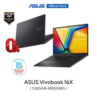 ASUS Vivobook 16X S3604VA-MB500WS, 16 Inch thin and light laptop, WUXGA, Intel Core i5-1340P, 16GB (8+8) DDR4, Intel Iris Xᵉ Graphics, 512GB M.2 NVMe PCIe 3.0 SSD
