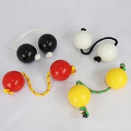 2PC Asalato Kashaka Double Hand Eggs Shaker Maracas Rattle Percussion Instrument（1 random colour sty