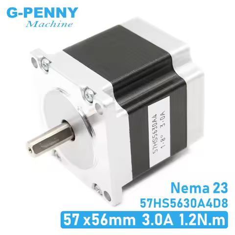 Stepper motor 57x56 D=8mm NEMA23 4 wires 3A 1.26N.m stepping motor 180Oz-in NEMA 23 for CNC engravin