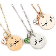 Personalized Birthstone Necklace | Custom Name Necklace | Girlfriend Gift | Friend Necklace for Wome