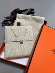 Hermes Mini Pop H Necklace 奶茶金頸鏈