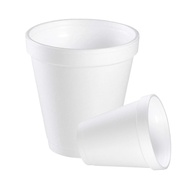 8oz Disposable White Foam Cups - Pack of 50CT. Disposable Hot/Cold Drinking Foam Cups. 8oz Disposabl