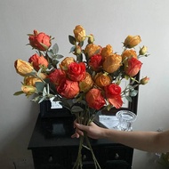 Real Dried Premium Artificial Flowers with 4 Branches Good Quality
