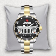 Jam Tangan Pria JEEP JIMNY Tanggal Stainless Steel Perak Silver Gold Cowok Dewasa Custom Premium Ter