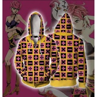 jojo cosplay jacket hoodie Jojo's Bizarre Adventure Gerd Mista 3D printed sweatshirt cosplay anime