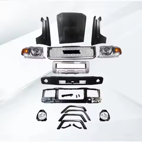 YBJ car accessories upgrade body kit facelift replacement front car bumper for lc70 fj75 land cruise