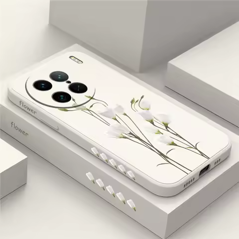 For Vivo X90 X80 Pro Case Shockproof Flower Back Cover For Vivo X50 X60 X30 X70 X80 X90 Pro Soft Sil