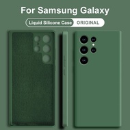 Original Liquid Silicone Phone Case For Samsung Galaxy S23 S22 Plus Ultra