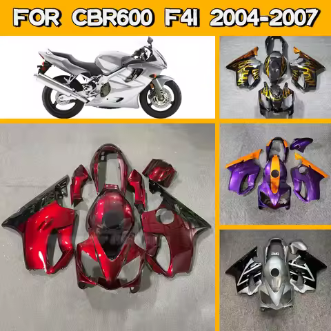 Prime Fairings 2004-2007 CBR600 F4i Full ABS Painted Fairing Set Injection Molded Fit for 04-07 Hond