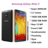 Samsung Galaxy Note 3 mobile phone 3GB RAM + 16GB ROM | 3GB RAM + 32GB ROM 5.7 Inch 13MP LTE 4G Smar