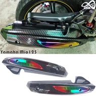 บังท่อ Mio ครอบกันร้อนท่อ สีเคฟล่า-ไทเทเนียม YAMAHA MIO กันร้อนท่อ Mio 125