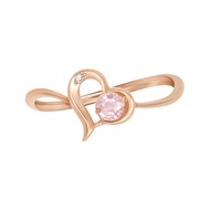 A.CEMI Pink Tourmarine-October Birthstone Ring พลอยแท้ พิงค์ทัวร์มาลีน แหวนพลอยแท้ พิงค์ทัวร์มาลีน  แหวนเงินแท้ ชุบทอง 18K โรสโกลว์
