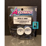 Atomic 1/28 Mini RC Car Disk Rim Fromt (+1.0*) - White - AWD200-N10