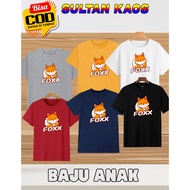 KATUN -Fox Sultankaos89 Children's Fox Shirt /Unisex Children's T-Shirt Cute Fox/ Children's Clothin