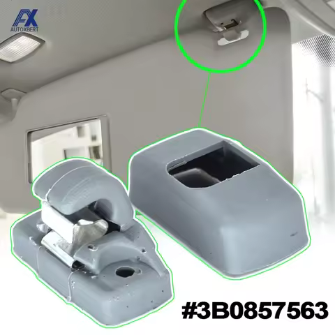 1pc Grey Front Sun Visor Hook Clips Bracket For Seat Altea XL Arosa Ibiza 6L ST Leon 1M 1P Toledo 5P