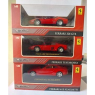 Hot Wheels Ferrari 1:43 328 GTB 612 Scaglietti Testarossa 360 GT F430 GTC F40