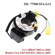 New Clock Spring For Honda Civic ES5 ES8 EF1 2004 to 2005 Cr-v RD4/5 2002 to 2006 77900-S5A-G13