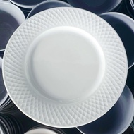 Ceramic Plate Light Cream White Not Too 9 Inches Deep Bottom (1.5 Inches) And 8 10.5 Shallow 12 Deli