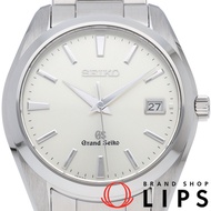精工Grand Seiko男士石英錶 SBGV021/9F82-0AF0，含原廠錶盒和保固卡。不鏽鋼材質，銀色，拋光處理，成色極佳。 [二手]