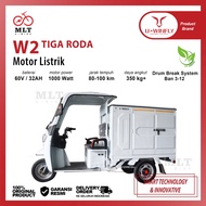 Promo murah UWINFLY W2 Tiga Roda Box Sepeda Motor Listrik original garansi resmi aki ebike u-winfly