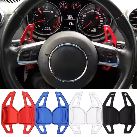 For Audi TT MK2 8J A5 S5 A4 B8 A3 S3 8P Q5 8R Q7 A6 C6 R8 Sline 2005-2011 Car Steering Wheel DSG Shi