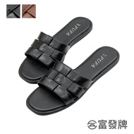 Fufa Shoes [Fufa Brand] Temperament Woven Flat Slippers Brand Sandals Women