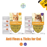 Advocate Anti Fleas & Ticks for Cat BELOW 4KG & ABOVE 4kg Cat Kucing 1 Tube