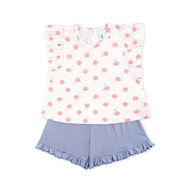 FIFFY CHARMING RUFFLE BLOUSE SUIT BAJU BAYI BABY GIRL CLOTHES SET NEWBORN (3326101)