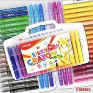 SILKY CRAYON GREEBEL 36 COLORS GREEBEL CRAYON SILKY 36 COLORS