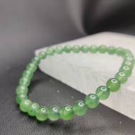 綠草莓晶 綠士多啤梨晶 6.5mm 巴西  手串 手鍊 天然水晶 水晶手