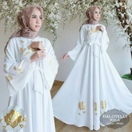 MAXI KYLA baju gamis dress muslim terbaru jumbo motif bunga murah