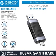 CODE G7K ORICO 2In1 TF SD Memory Card Reader USB 2 Type C 48Mbps CD2DAC2