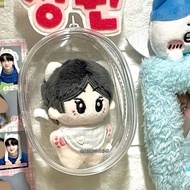 Spot10cm娃娃外出包PVC透明遛娃包13cm娃包团子挂件大头娃包10cm娃包 Spot10cm doll travel bag PVC transparent baby walking bag 