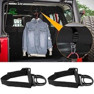 A22E-2Pcs Roll Bar Coat Hanger Clothes Hook For Jeep Wrangler CJ YJ TJ LJ JK JKU JL JLU JT Sports Sa